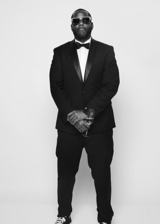 Blannon Campbell with NBA champions